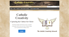 Desktop Screenshot of catholiccreativity.net