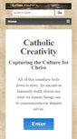 Mobile Screenshot of catholiccreativity.net