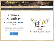 Tablet Screenshot of catholiccreativity.net